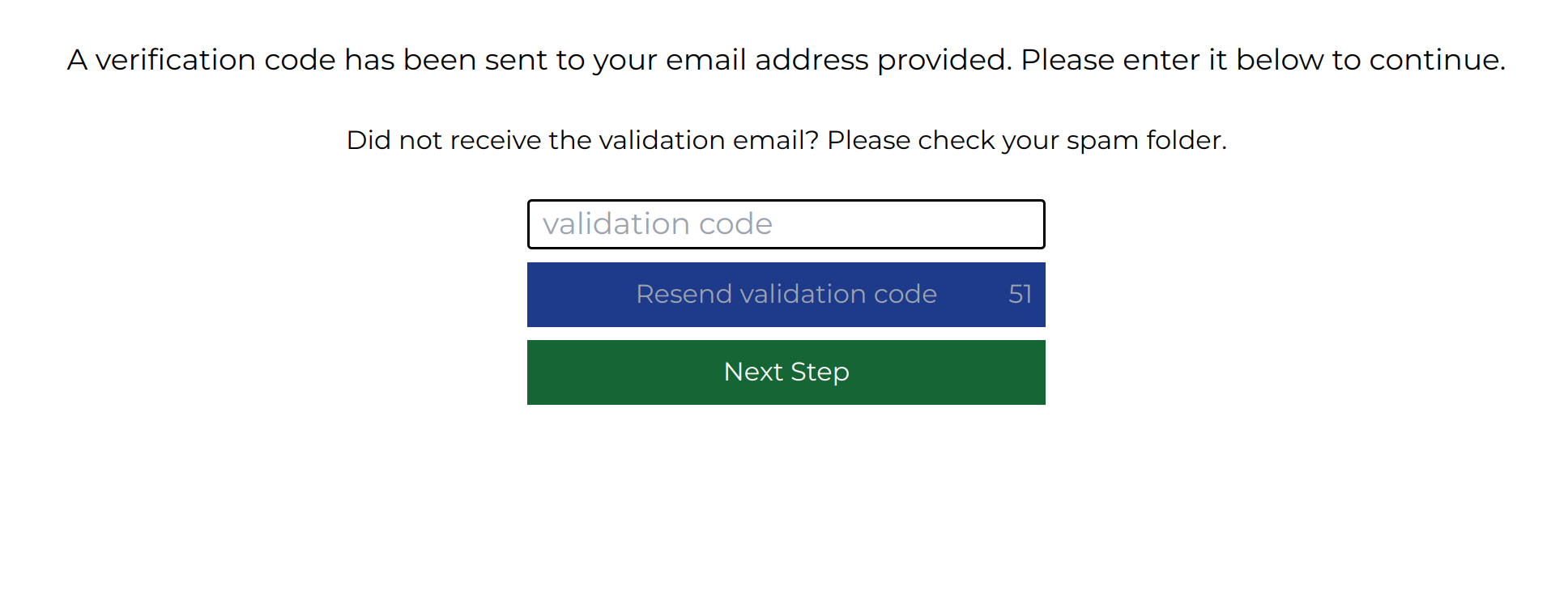 screenshot of the CannaMLS signup email validation pane